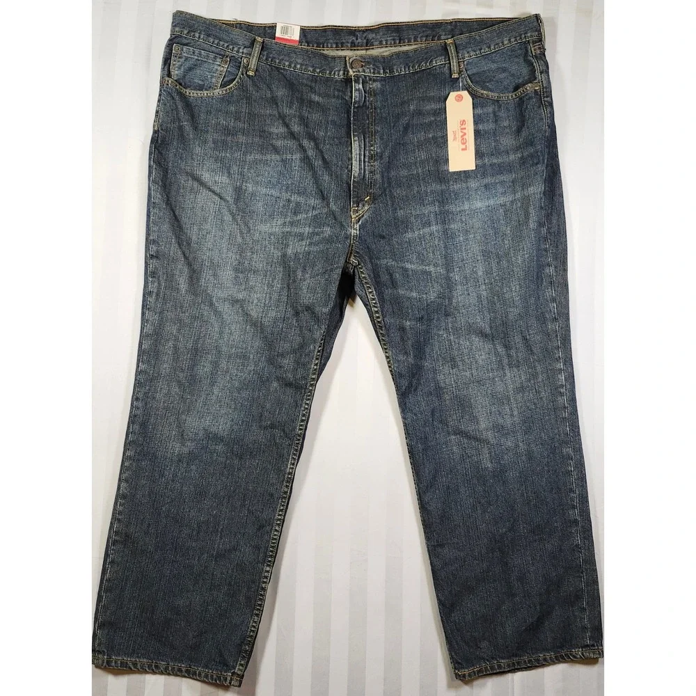 NWT Levis 559 Relaxed Straight Jeans Mens 52x30 Big & Tall Blue Denim